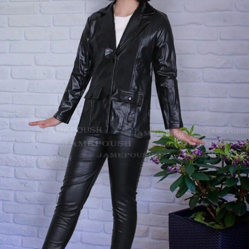 کت وشلوار چرم دخترانه