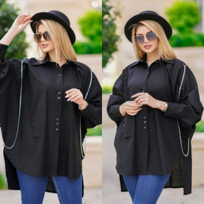 مانتو کتی زنانه داکرون نرم وخنک مدل زنجیری