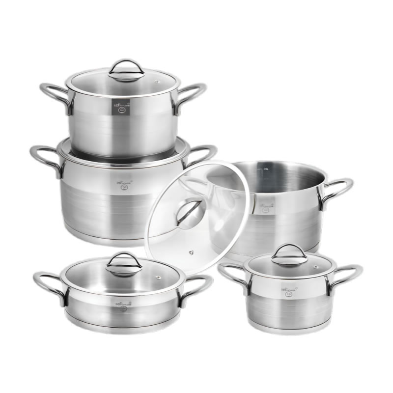 سرویس قابلمه استیل 10 پارچه سافینوکس Safinox