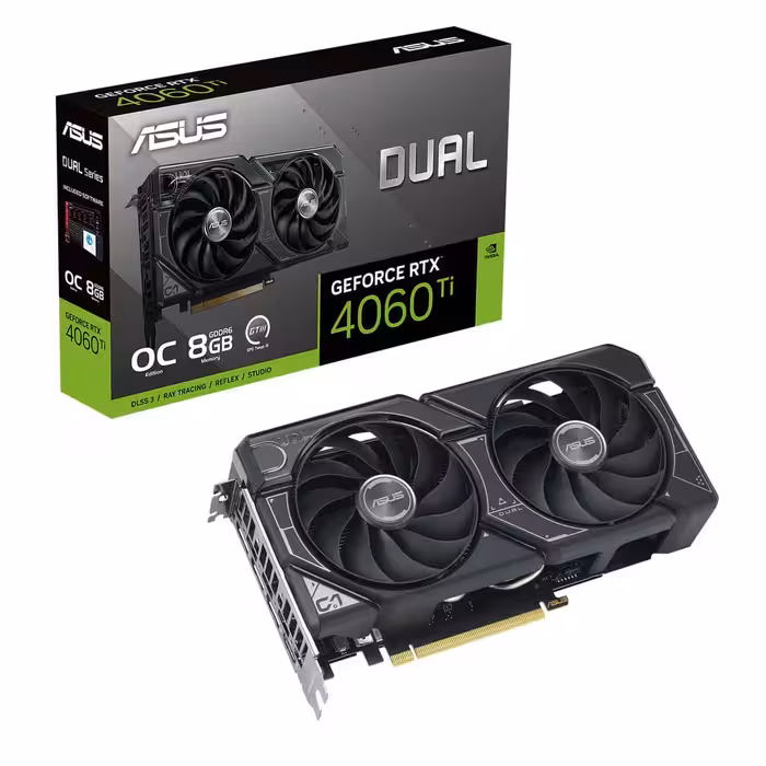 کارت گرافیک ایسوس ASUS Dual RTX 4060 TI OC 8GB