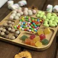 اردو خوری و تخته سرو مربع 5 خانه تمام چوب قابل شست و شو