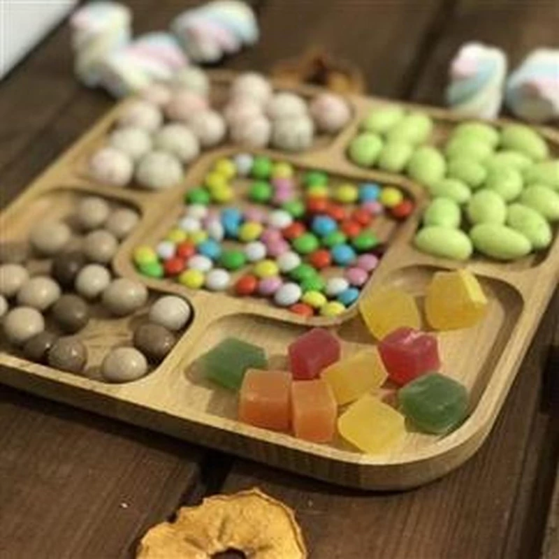 اردو خوری و تخته سرو مربع 5 خانه تمام چوب قابل شست و شو