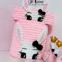 سطل و جادستمالی تریکویی بافته شده با کفی پلکسی قابل شستشو و نشکن