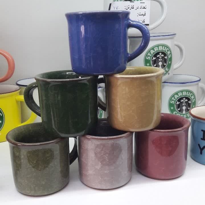 فنجان(شات)رنگی شش عددی