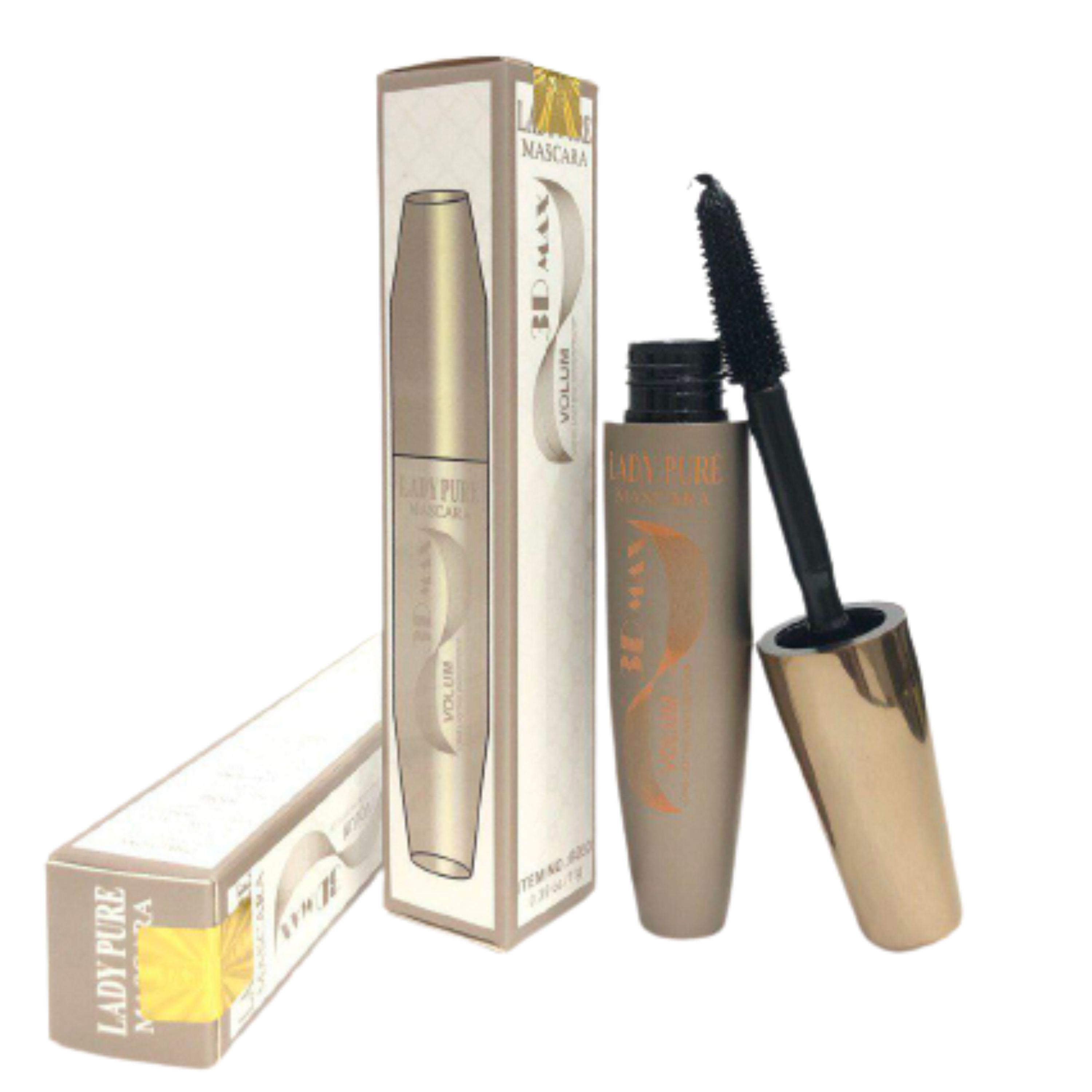ریمل پرپشت کننده و ضد آب لیدی پور Lady Pure 3D Max