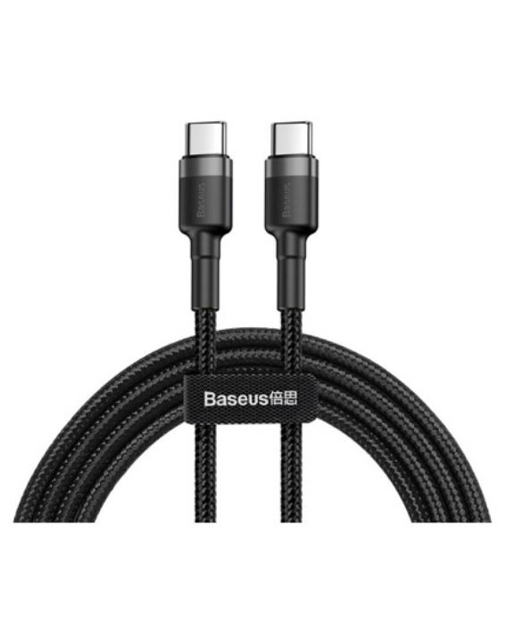 کابل شارژ USB-C به USB-C باسئوس 1 متر مدل CATKLF-GG1