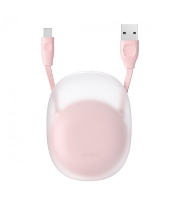 کابل Type C باسئوس مدل Lets go Little Reunion CATRN-24 طول 1 متر دارای سیم جمع کن