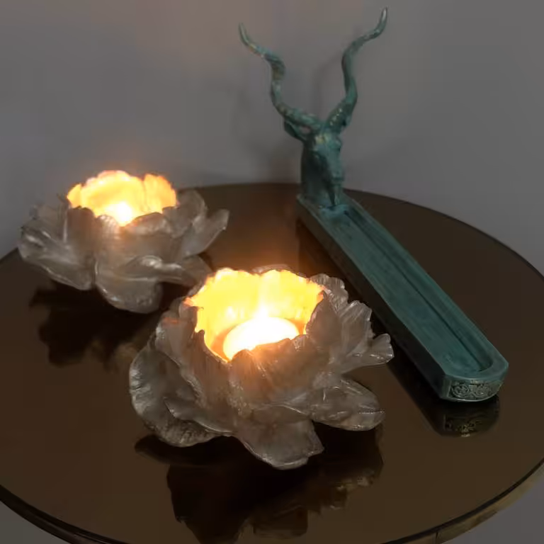 شمعدان طرح گل