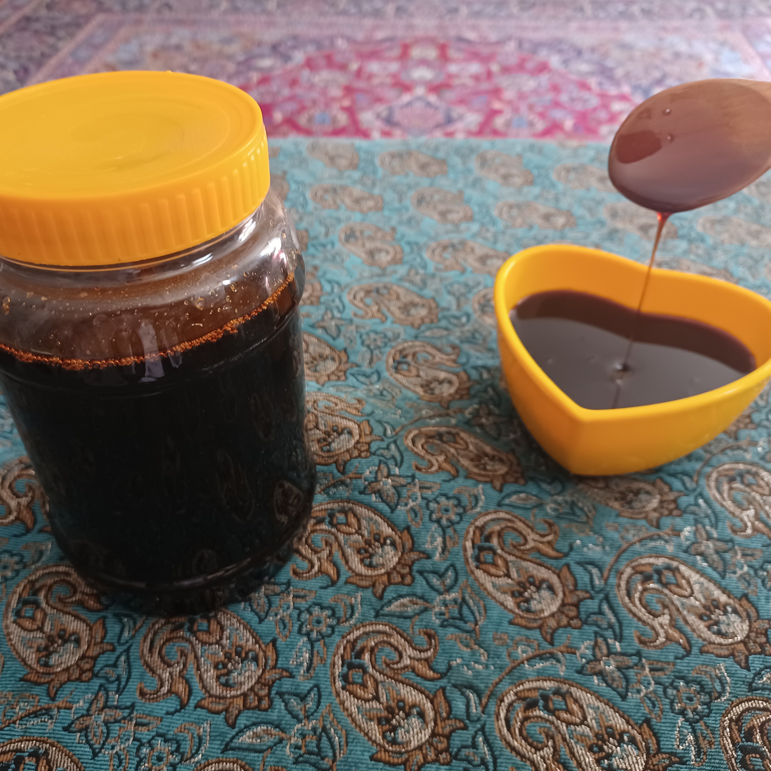 شیره انگور، 940 گرم با ظرف، وزن خالص، 900 گرم، مرغوب و با کیفیت