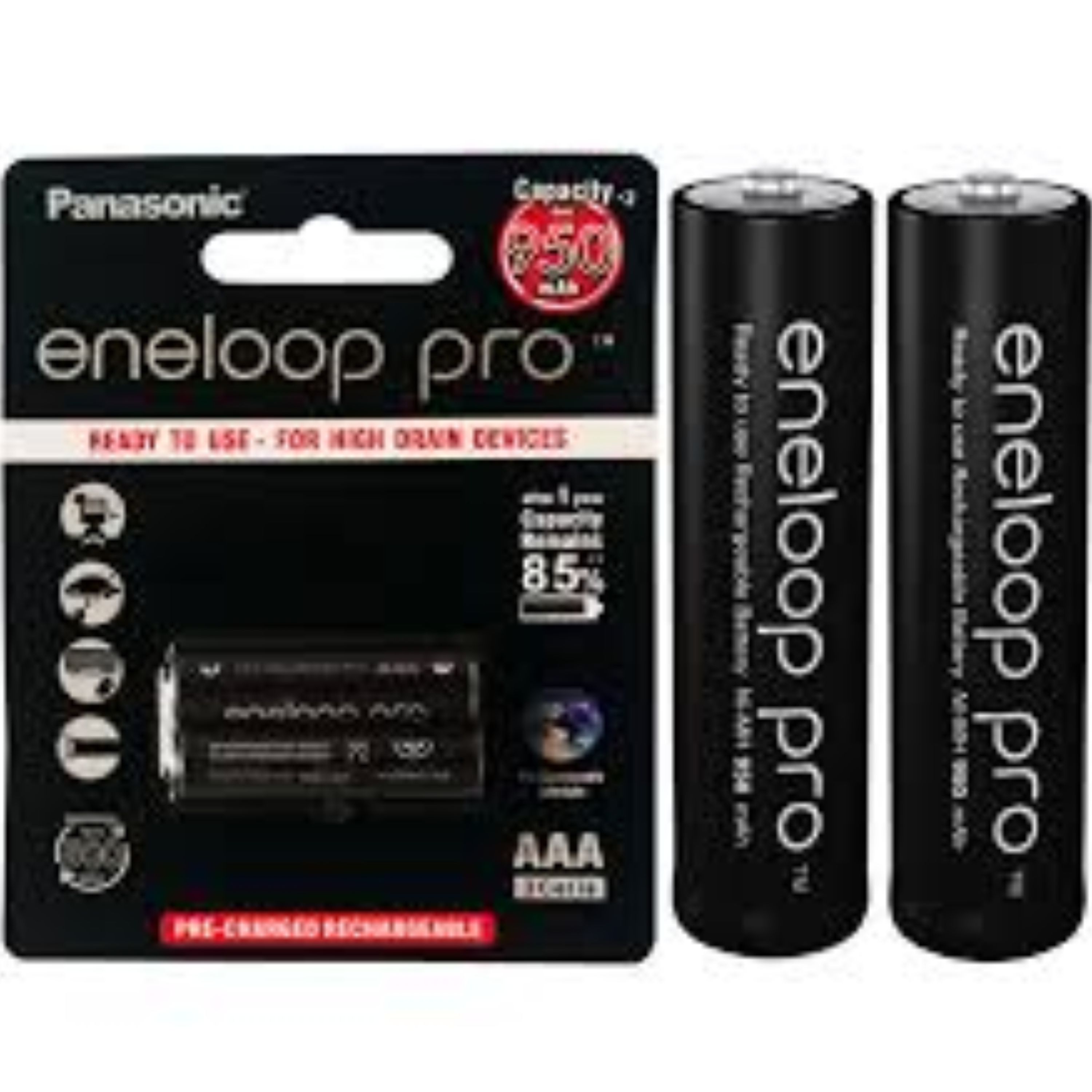 باتری نیم قلمی قابل شارژ 950 میلی آمپر انلوپ پروپاناسونیک PANASONIC