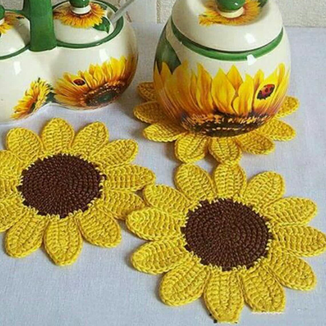 تزیینات آشپزخانه گل آفتابگردان 3 عددی