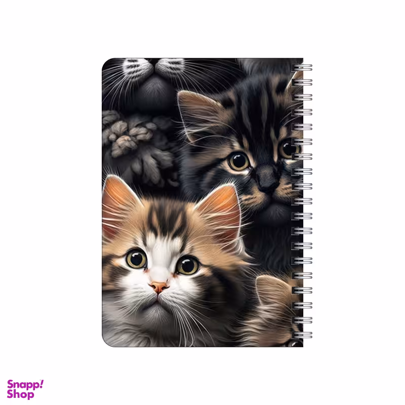 دفترچه یادداشت 80 برگ بامبیلیپ مدل گربه های سه بعدی کد 9620488
