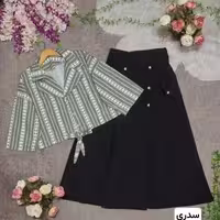 کت دامن الیزه و داکرون مدل مینوسا - کد 708