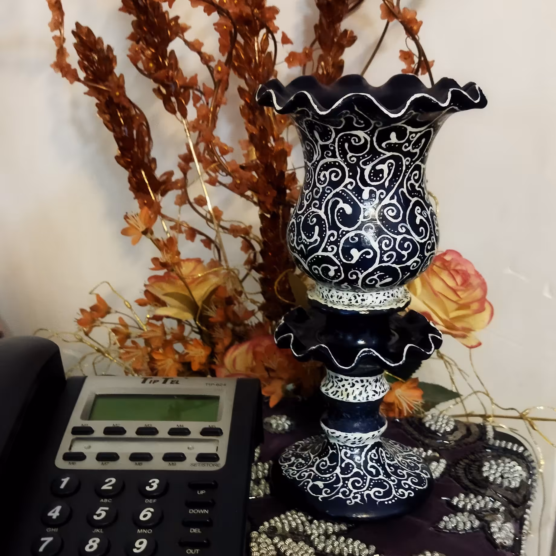 شمعدان لاله سفالی