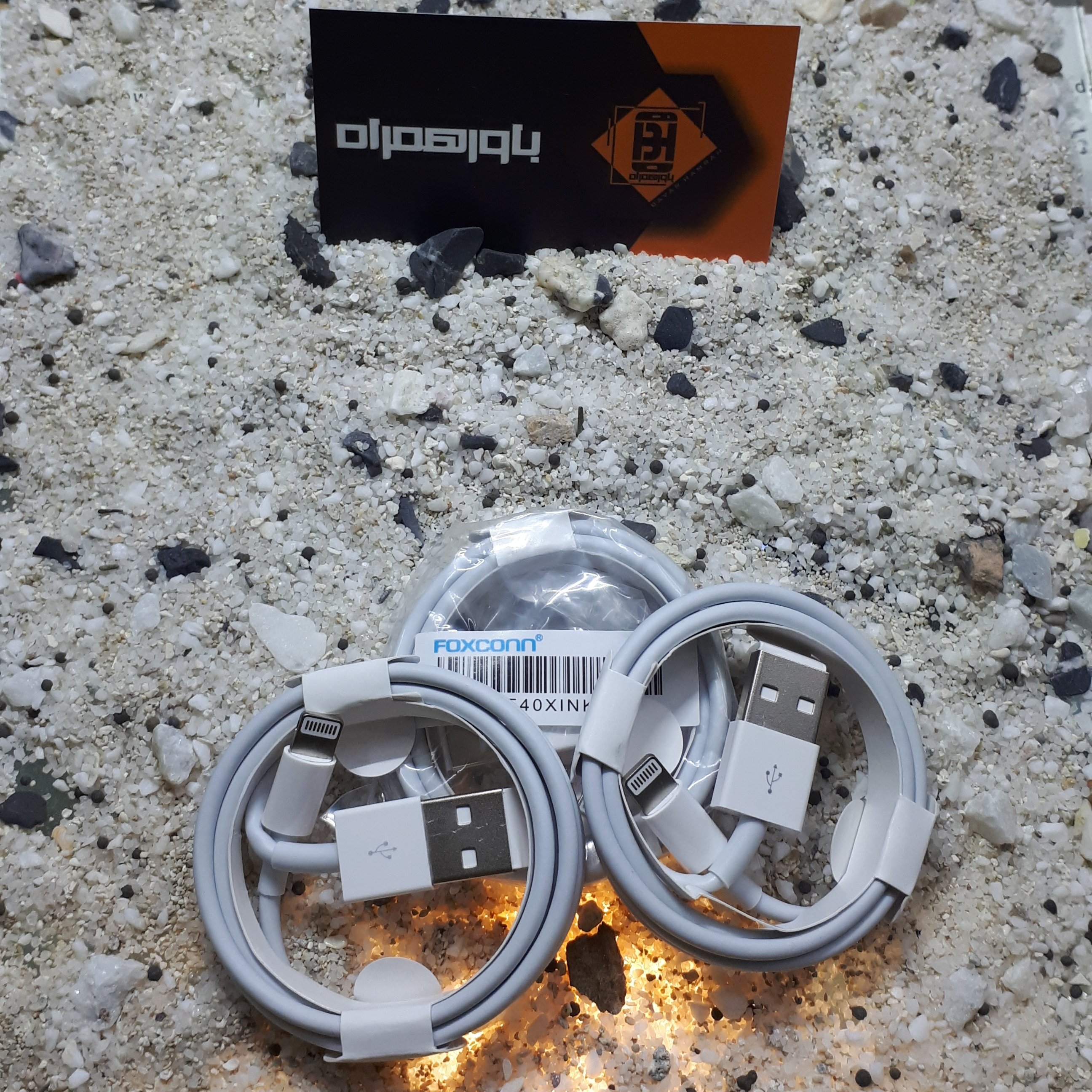 کابل فاکسکان FOXCONN یو اس بی به لایتنینگ یک متری