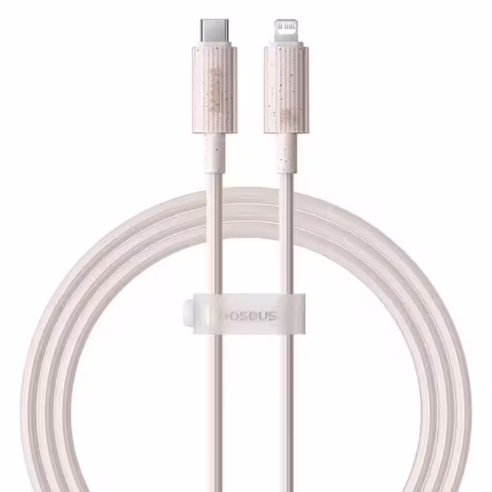 کابل تبدیل USB-C به لایتنینگ باسئوس مدل Habitat Series 20W طول 2 متر