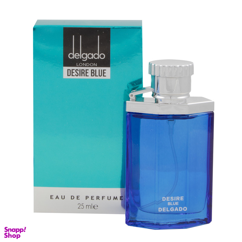 عطر جیبی مردانه دلگادو مدل دیزایر بلو حجم 25 میلی لیتر