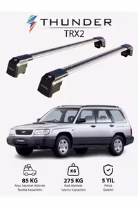 نوار محافظ خودرو مشکی SUBARU FORESTER 1997 2002 TRX2 CARRIER قفل جستجوی حامل دریای سقفی سیاه Thunder
