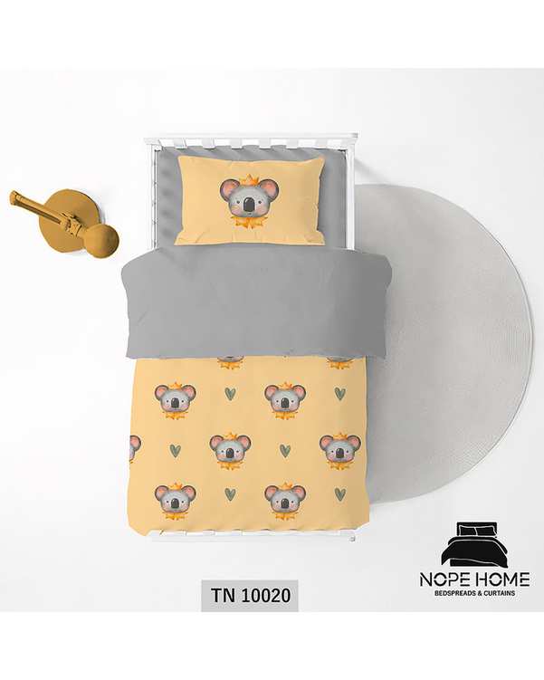 سرویس لحاف روتختی یک نفره 5 تکه کودک نوپه هوم Nopehome طرح کوالا کد TN10020