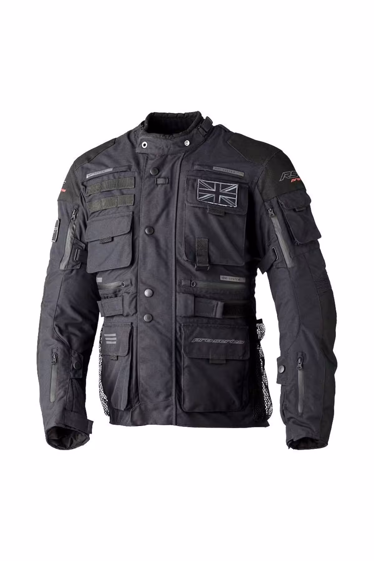 کاپشن موتورسوار مشکی مردانه ژاکت موتور سیکلت سریال PRO SERIES سیاه RST