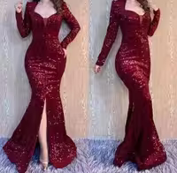 پیراهن شب زنانه پولکی د مدل ماکسی پریناز