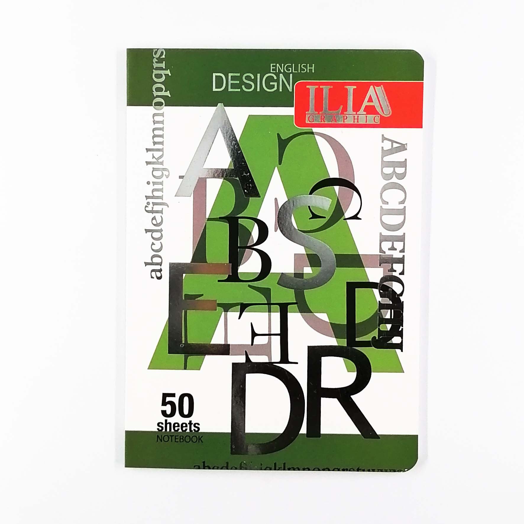 دفتر 50 برگ زبان ایلیا ته چسب جنس جلد مقوا ـــــــ