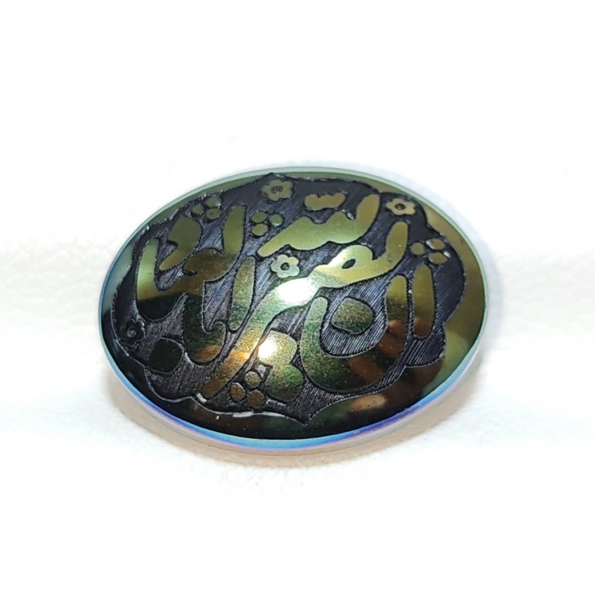 نگین از جنس حدید خطی اصل        