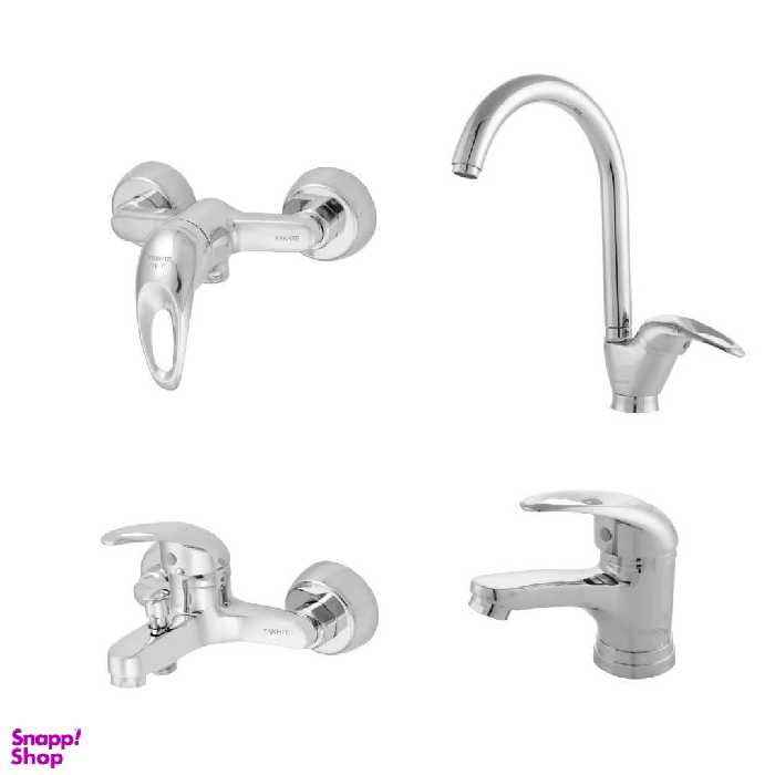 ست شیرآلات فاخته مدل اورانوس پلاس مجموعه 4 عددی