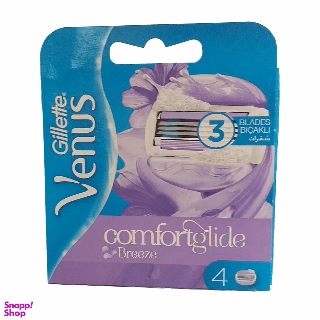 تیغ یدک ژیلت (Gillette) مدل Venus Comfortglide بسته ‏4 عددی