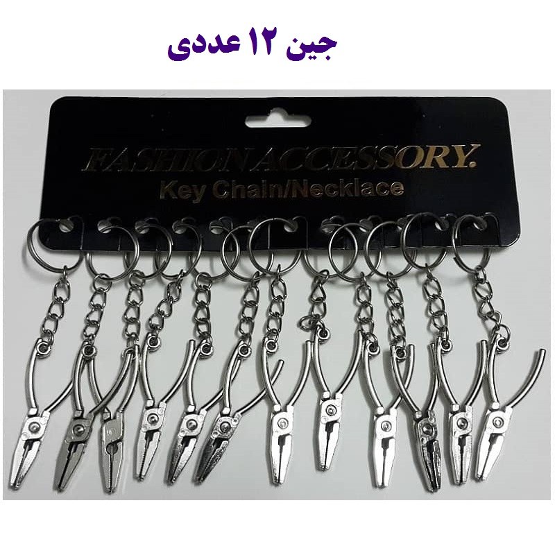 جاکلیدی ابزار انبر دم باریک فلزی ایرانی جین 12 عددی
