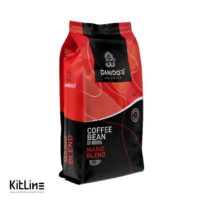 دانه قهوه 60٪ عربیکا 40٪ روبوستا دانی در بلند ماریو 960 گرمی