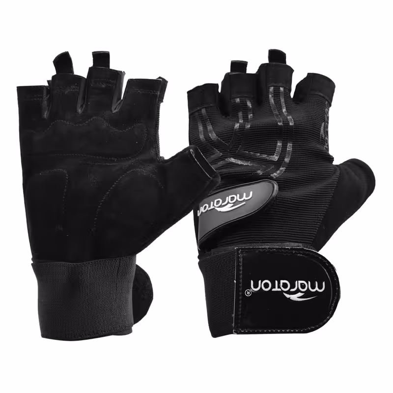 دستکش بدنسازی ماراتن مدل 402P960 مشکی