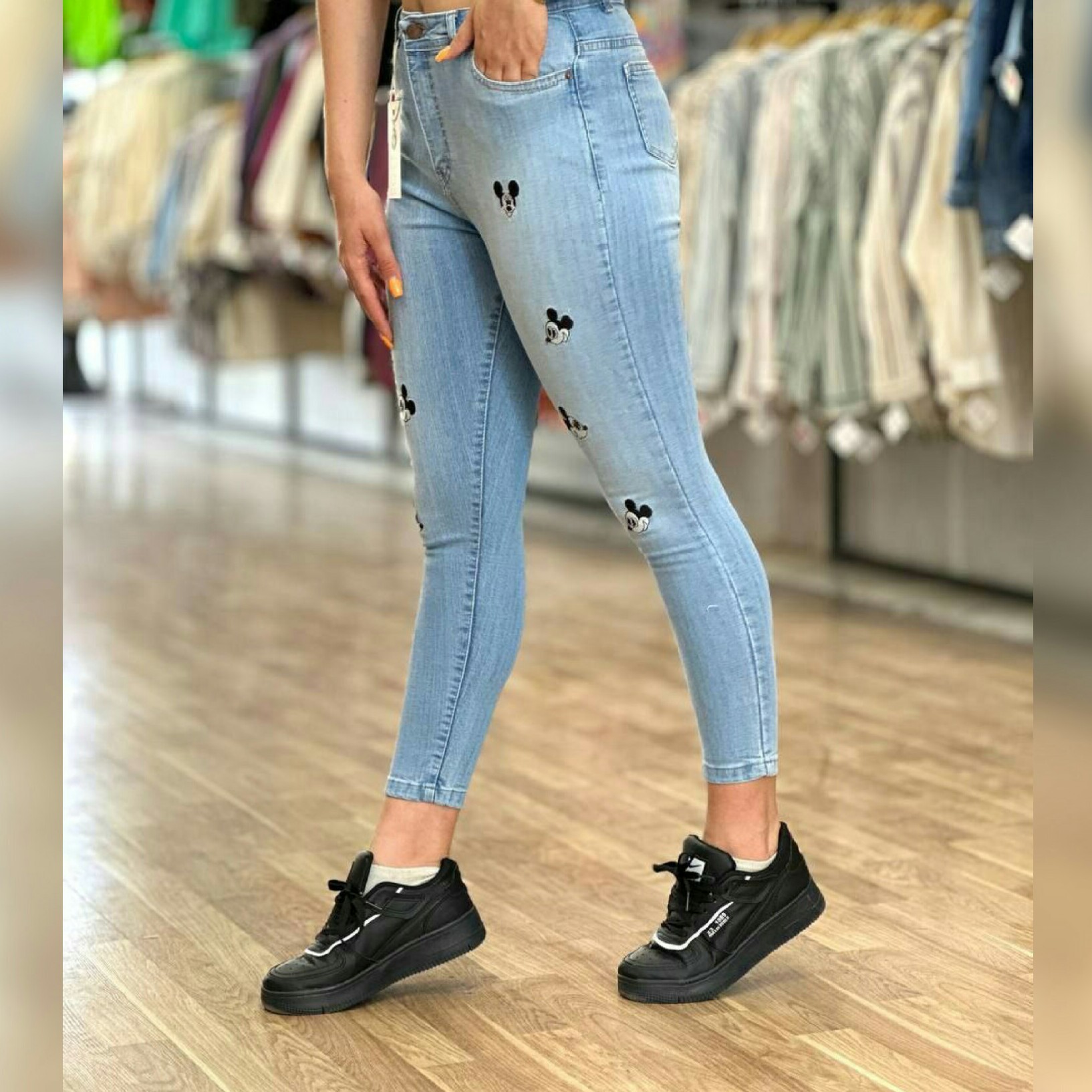 شلوار جین جذب شلوار زنانه اسکینی قد 90 سایز 38 تا 44 ارسال رایگان