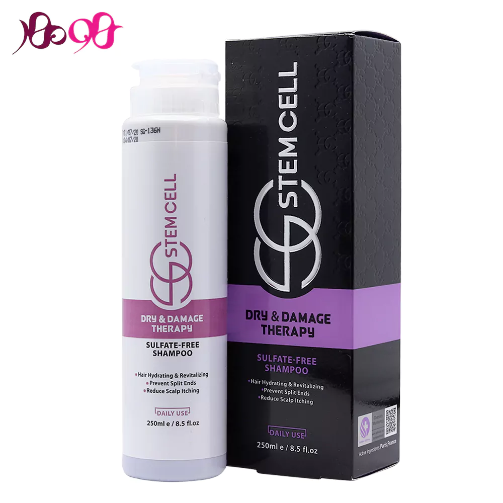 شامپو استم سل موهای خشک و آسیب دیده بنفش - Stem Cell