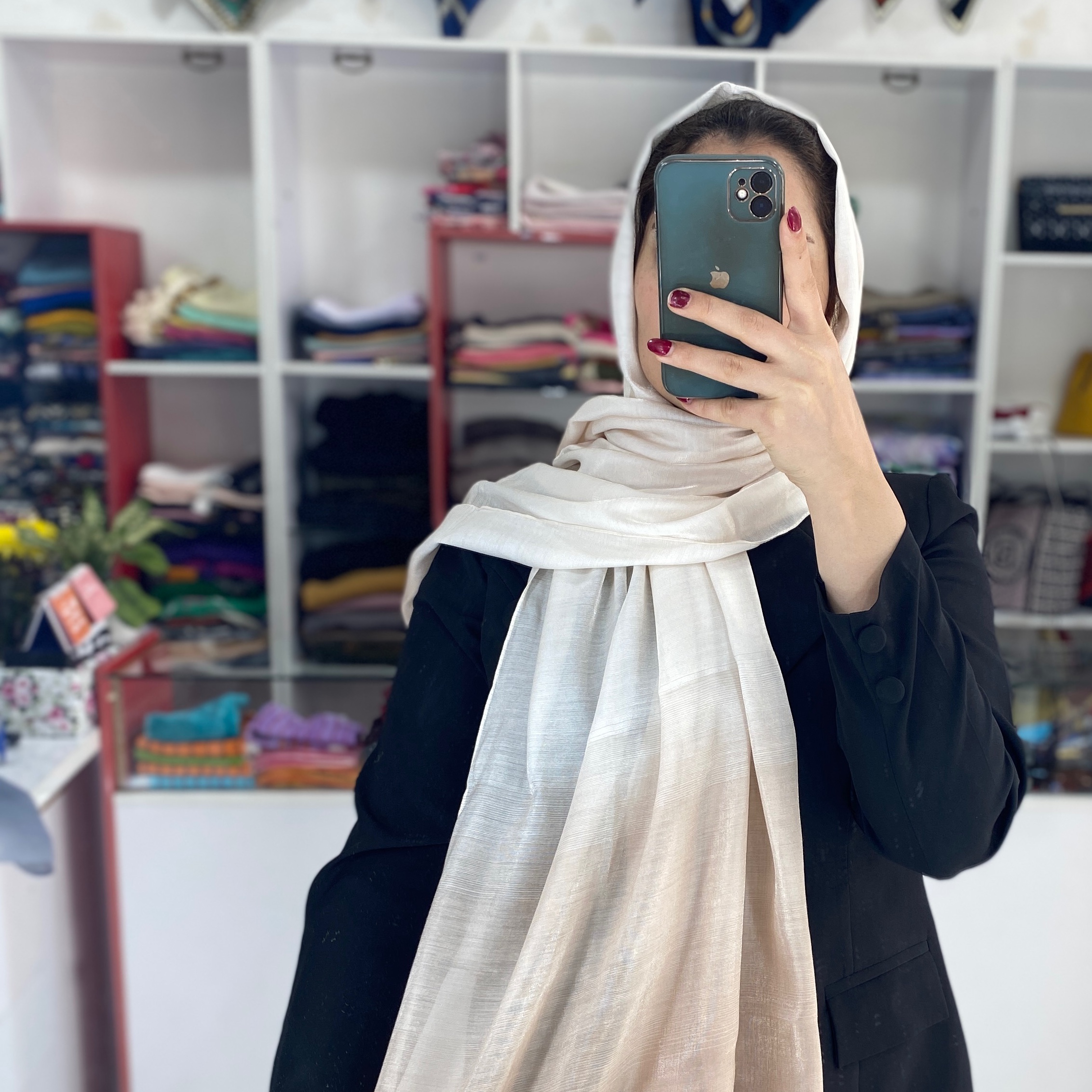 شال ابریشم مجلسی