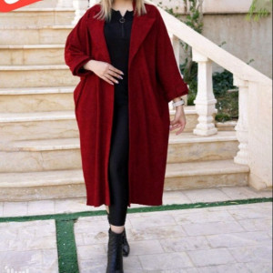 پالتو پانچ پشت زیپ عبایی