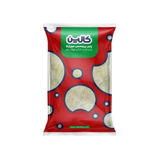 پنیر پیتزای رنده شده 2000 گرم موزارلا قرمز کالین