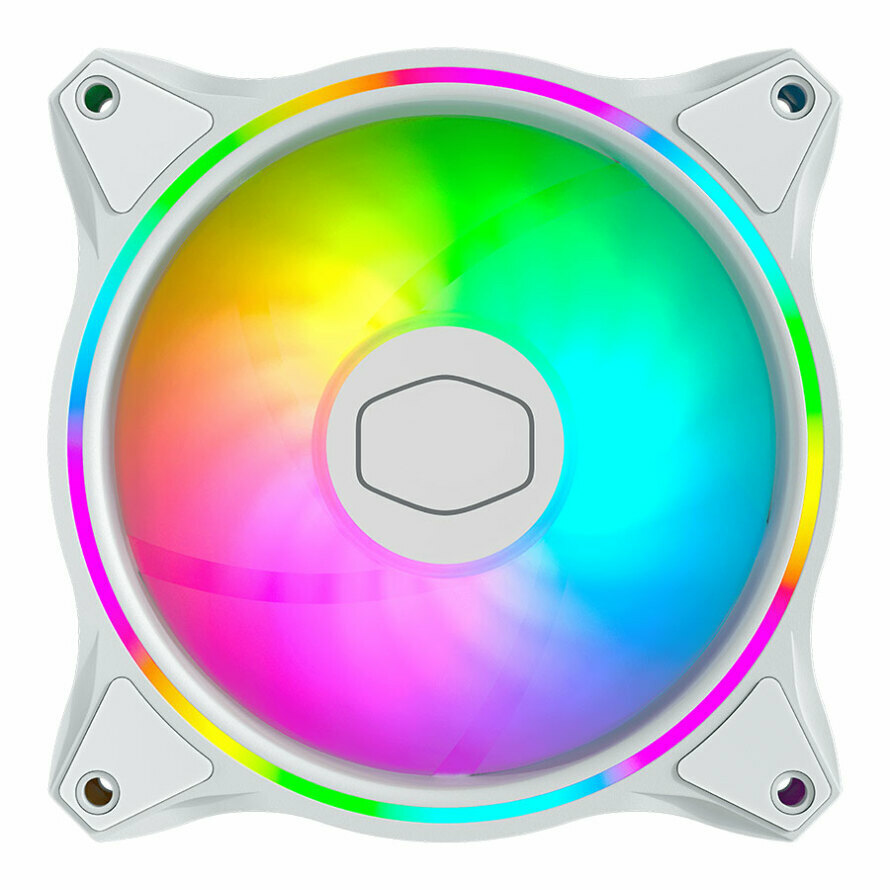 فن کیس کولر مستر MASTERFAN MF120 HALO WHITE EDITION