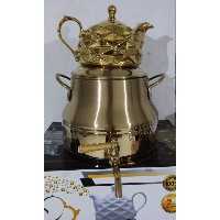 کتری قوری روگازی طلایی 