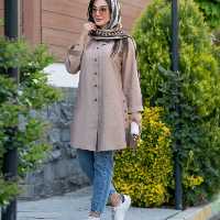 مانتو اسپرت زنانه کرپ مدل مانتو اسپورت خنک بهاری تابستانی بابوس 1272