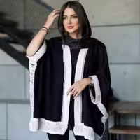 پانچو زنانه ابروبادی مدل مانتو پانچو ابروبادی مدل امیلیا