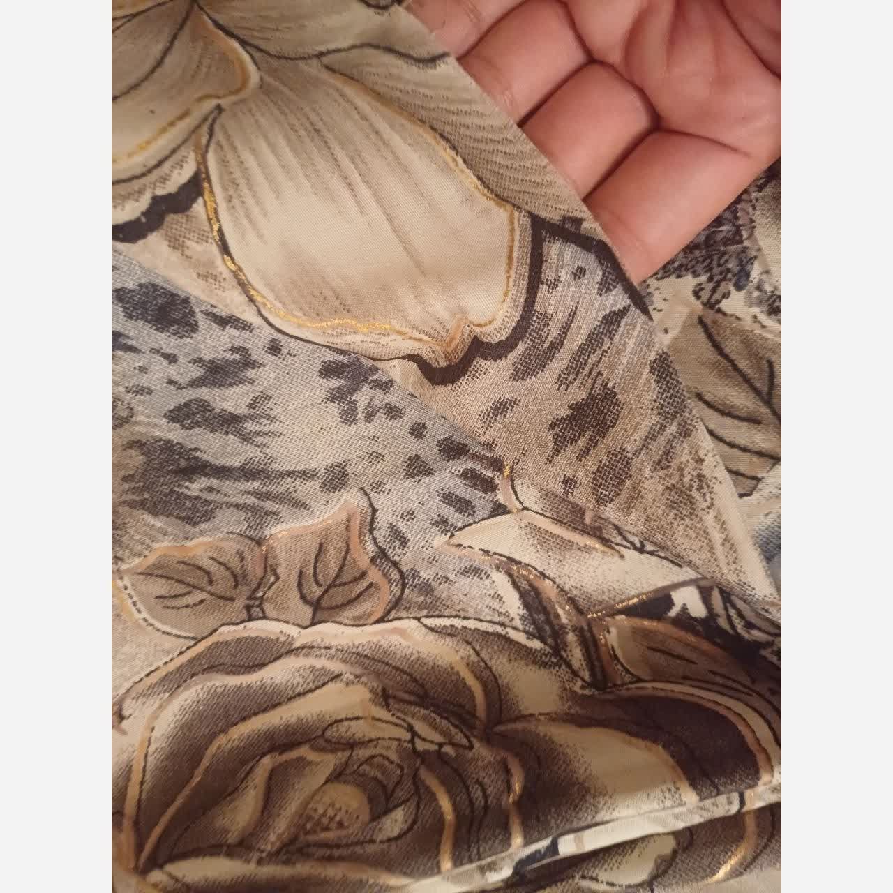 قواره پارچه چادر مجلسی طلاکوب ، قواره کامل ، 4 مترو نیم 