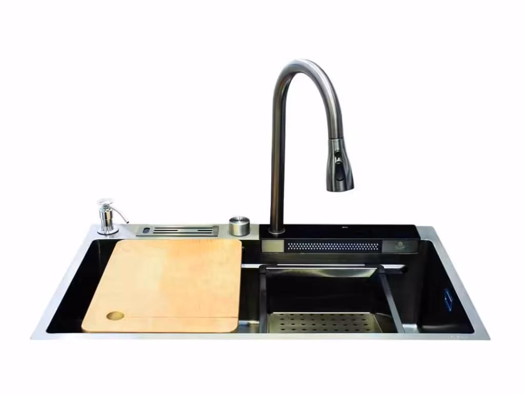 سینک ظرفشویی آبشاری لمسی