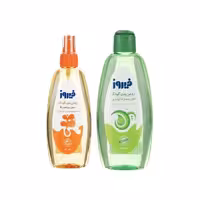 اسپری روغن بچه فیروز و روغن بدن فیروز مدل آلوئه ورا حجم 400 میلی لیتر