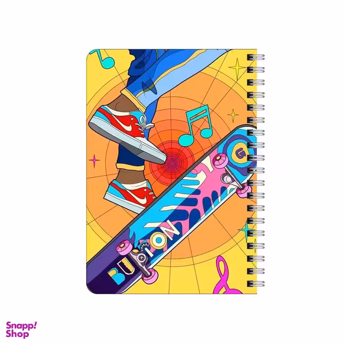 دفترچه یادداشت بامبیلیپ مدل موزیک و اسکیت سواری کد 8260153