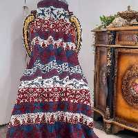 شال مبل و پتو یک نفره مدل کریسمس