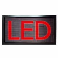 تابلو روان LED قرمز ابعاد 58x138cm P10000 CSA اصلی