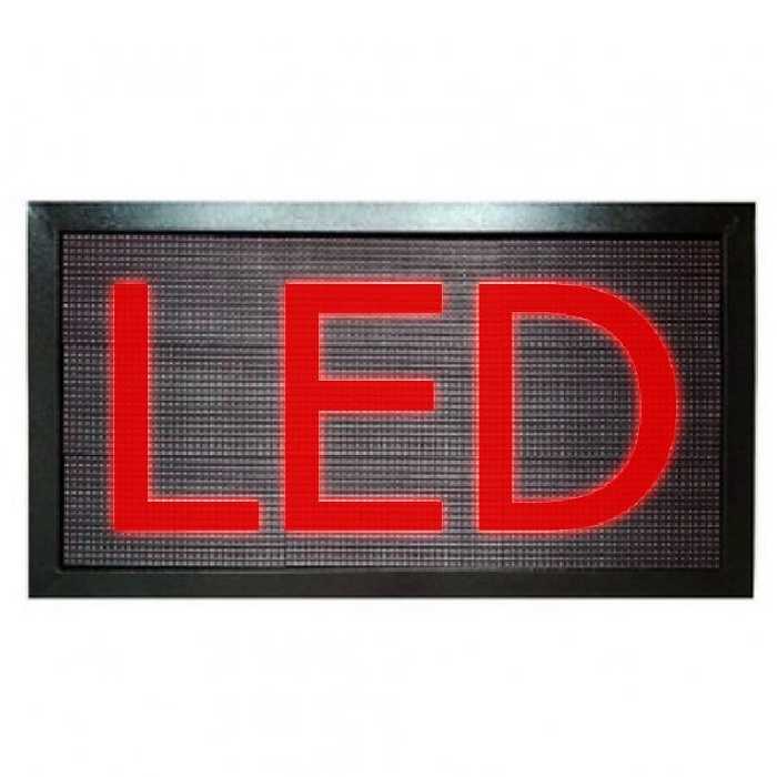 تابلو روان LED قرمز ابعاد 58x138cm P10000 CSA اصلی
