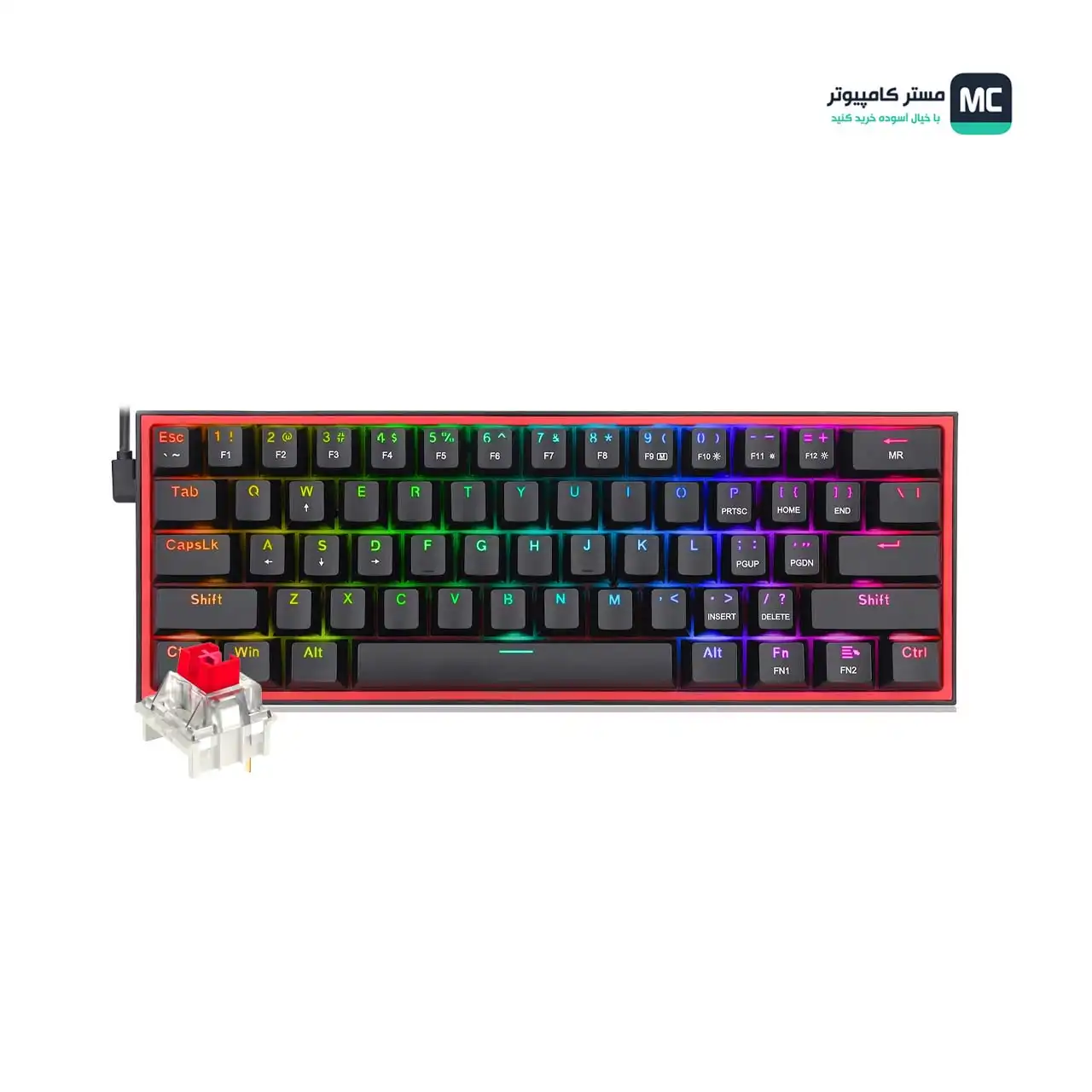 قیمت و خرید کیبورد ردراگون K617 FIZZ RGB Black