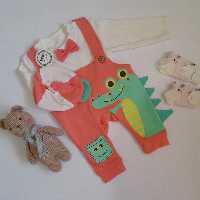 پیشبندی تمساح 3تیکه جنس صددرصدپنبه کیفیت عالی